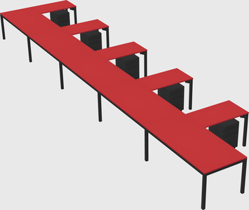 L-shaped desk