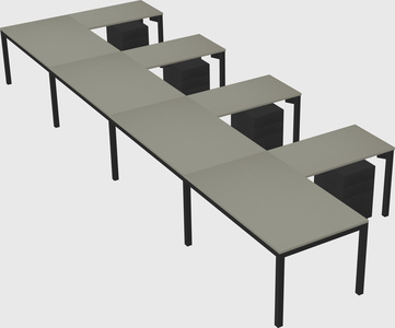 L-shaped desk