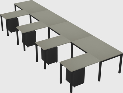 L-shaped desk