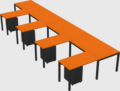 L-shaped desk