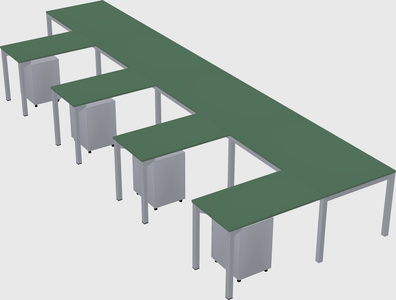 L-shaped desk
