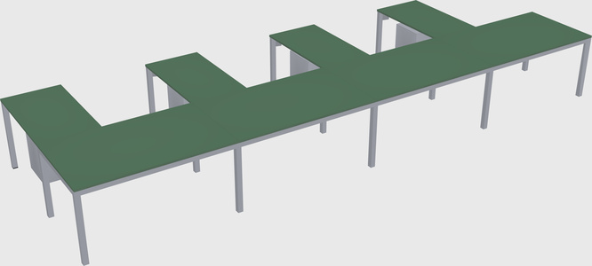 L-shaped desk