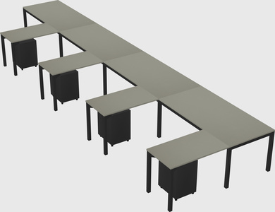 L-shaped desk