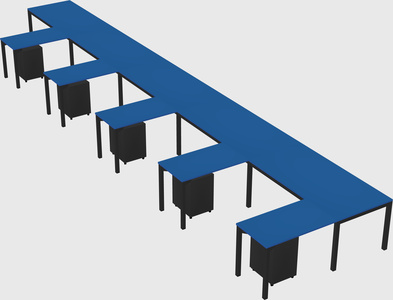 L-shaped desk