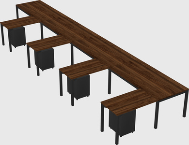 L-shaped desk