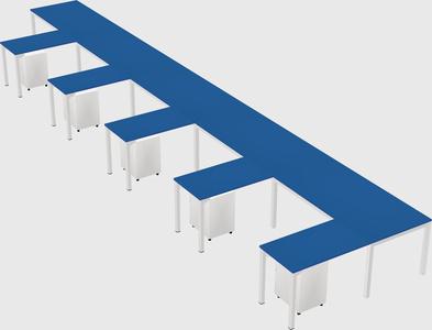 L-shaped desk