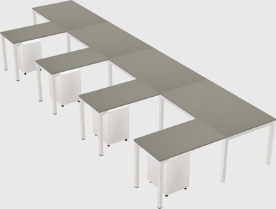 L-shaped desk