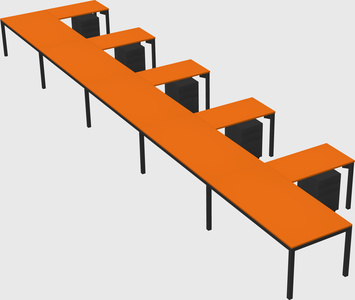 L-shaped desk