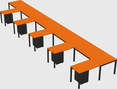 L-shaped desk