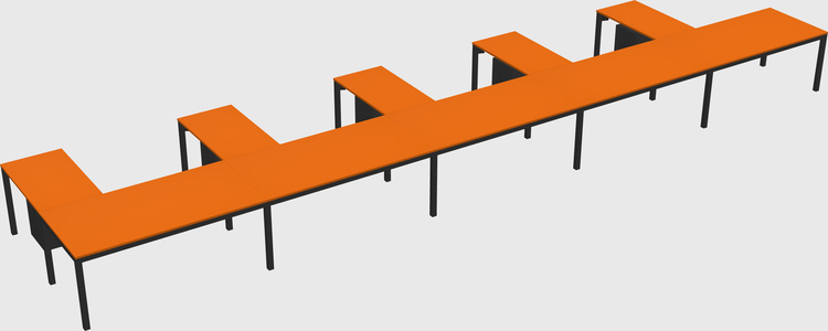 L-shaped desk
