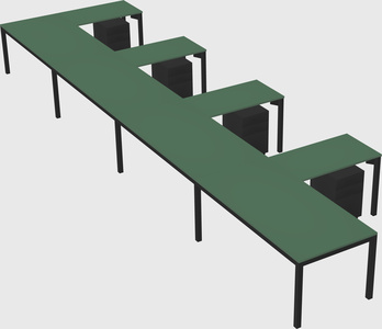 L-shaped desk