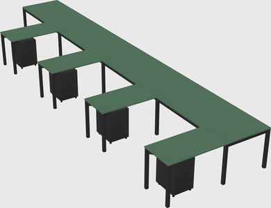 L-shaped desk