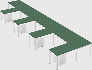L-shaped desk