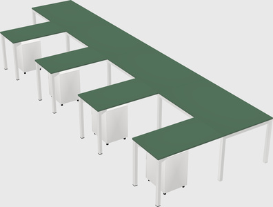 L-shaped desk