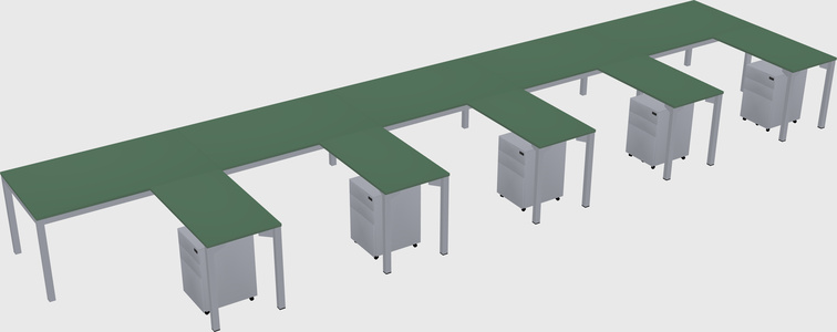 L-shaped desk