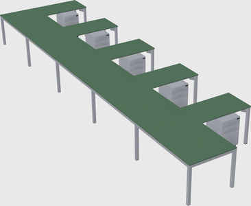 L-shaped desk
