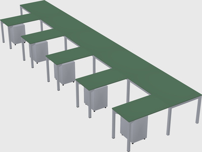 L-shaped desk