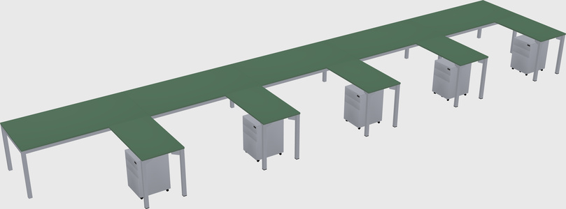 L-shaped desk