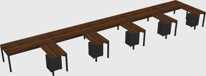 L-shaped desk