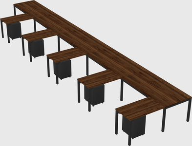 L-shaped desk