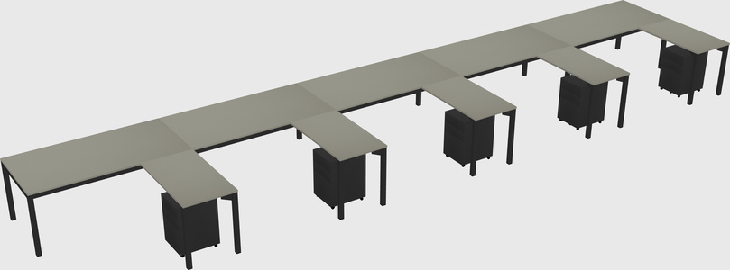 L-shaped desk