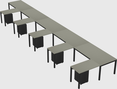 L-shaped desk