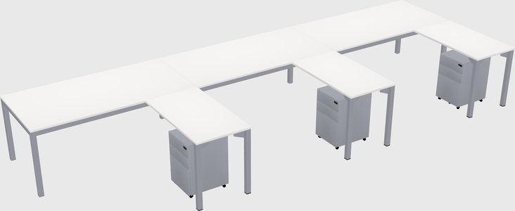 L-shaped desk