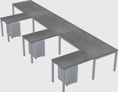 L-shaped desk