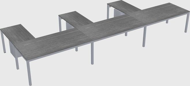 L-shaped desk