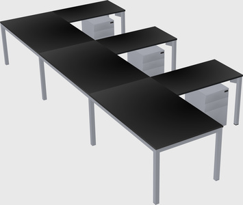 L-shaped desk