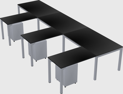 L-shaped desk