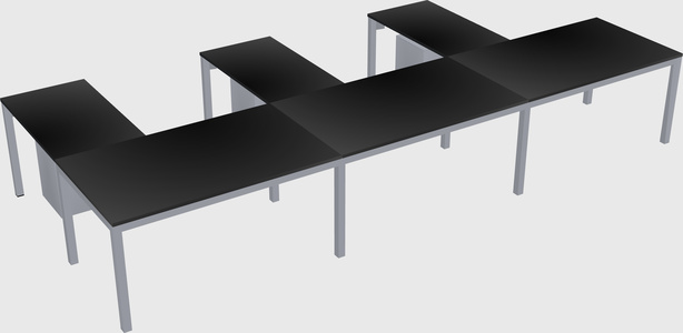 L-shaped desk