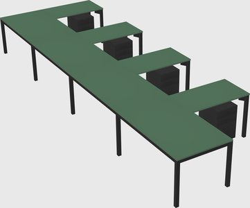 L-shaped desk