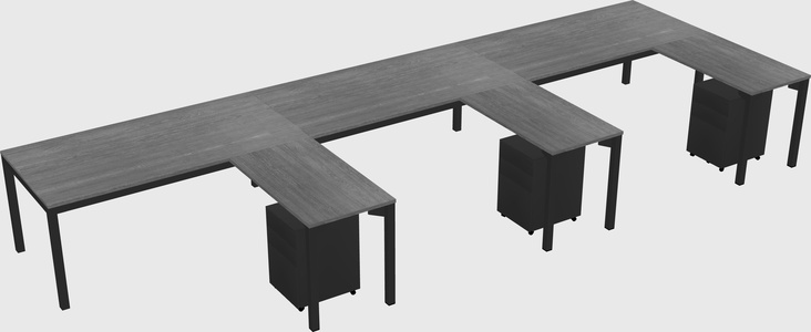 L-shaped desk