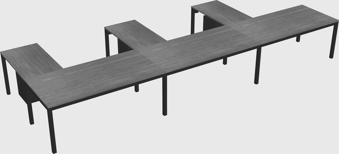 L-shaped desk