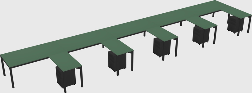 L-shaped desk
