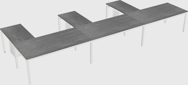 L-shaped desk