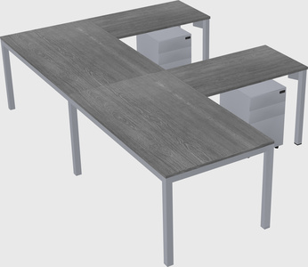 L-shaped desk
