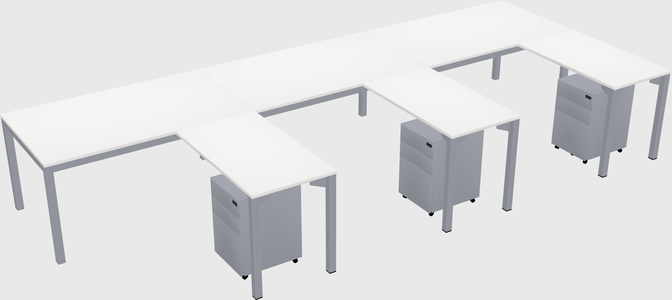 L-shaped desk