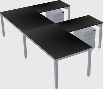 L-shaped desk