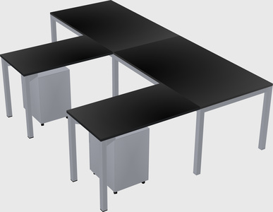 L-shaped desk