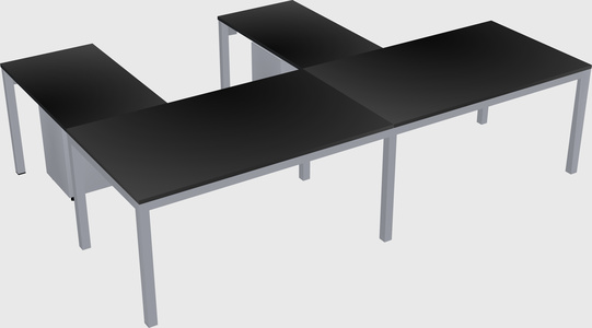 L-shaped desk