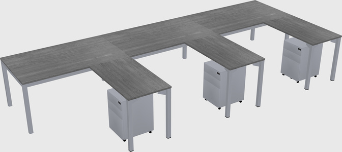 L-shaped desk