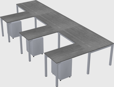 L-shaped desk