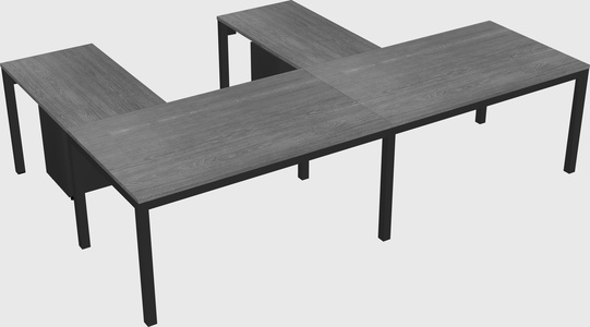 L-shaped desk