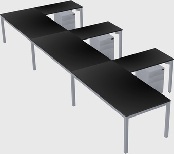 L-shaped desk