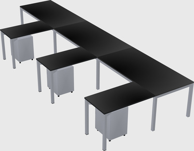 L-shaped desk