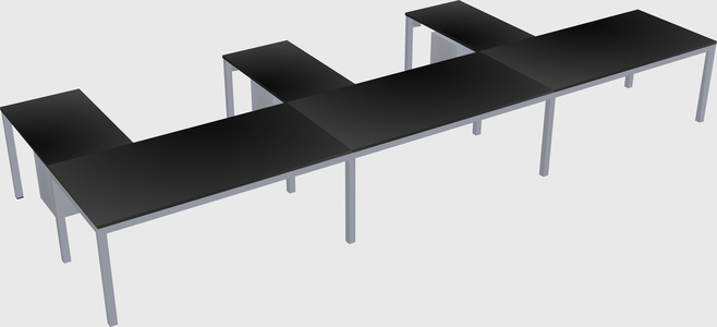 L-shaped desk