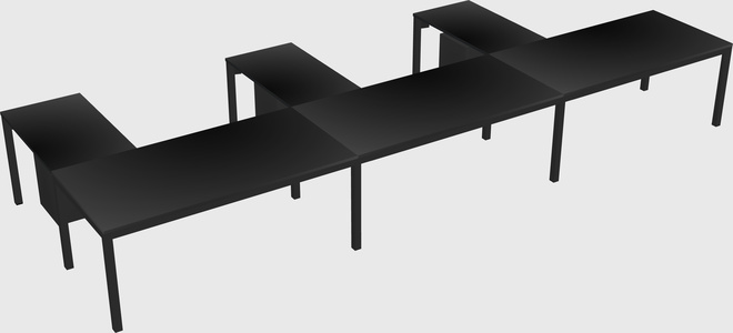L-shaped desk