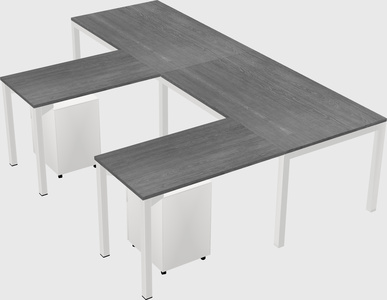 L-shaped desk